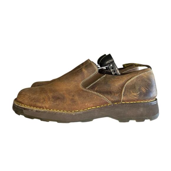 Mens Dr. Martens Maclean Slip-On Leather Loafers Shoes Docs Size 12 Brown - Picture 1 of 6